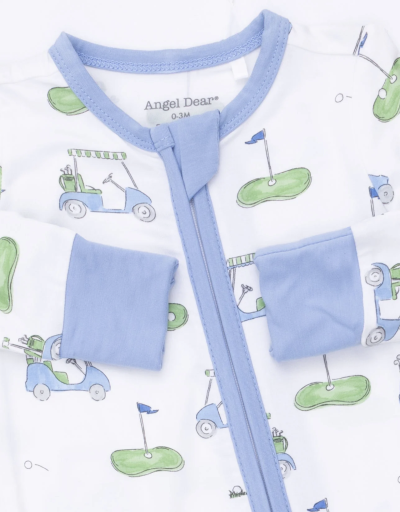 Angel Dear Golf Carts Blue Convertible Romper
