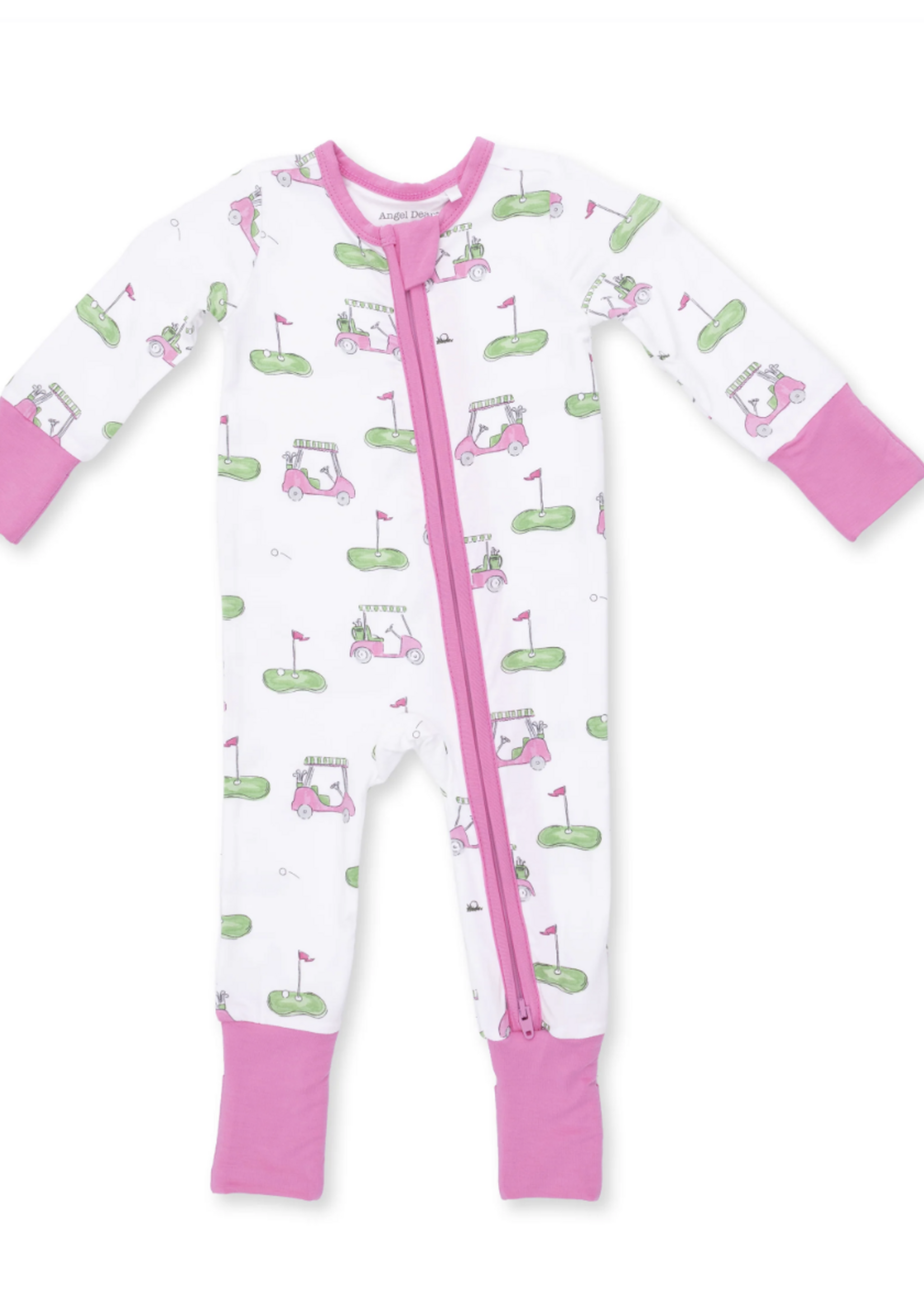 Angel Dear Golf Carts Pink Convertible Romper