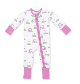 Angel Dear Golf Carts Pink Convertible Romper