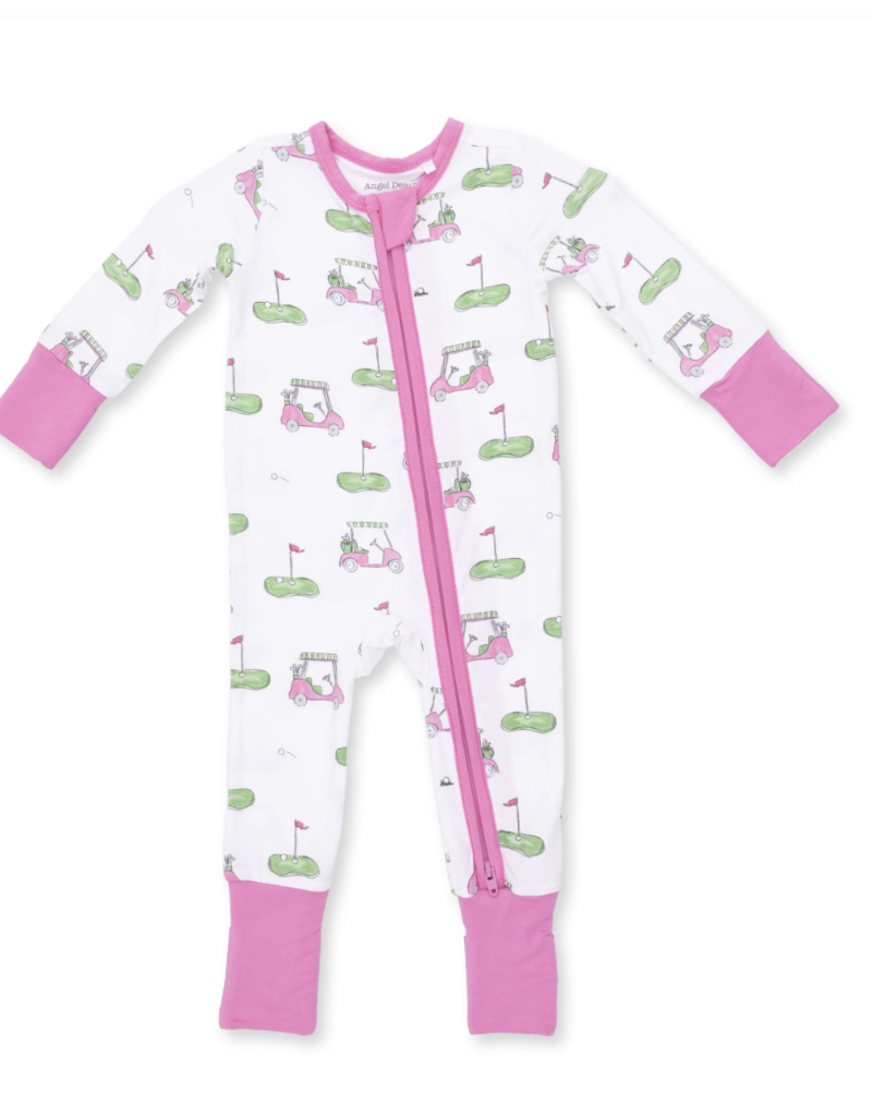 Angel Dear Golf Carts Pink Convertible Romper