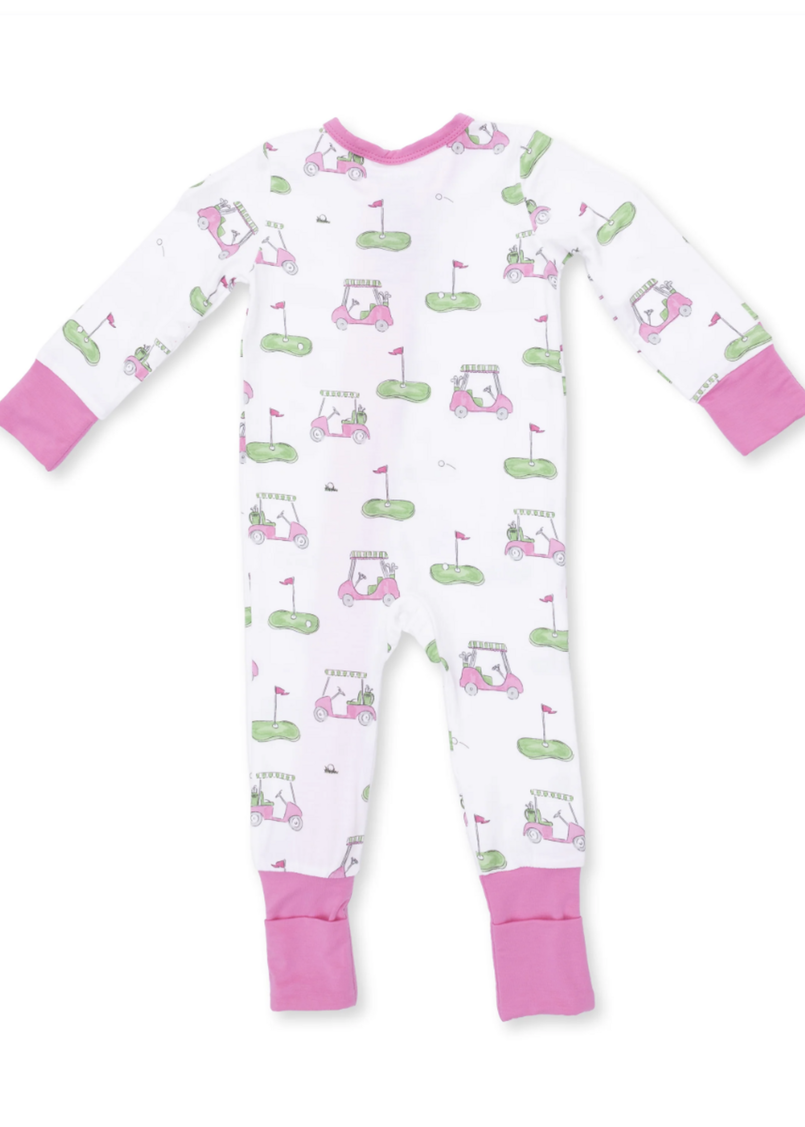 Angel Dear Golf Carts Pink Convertible Romper