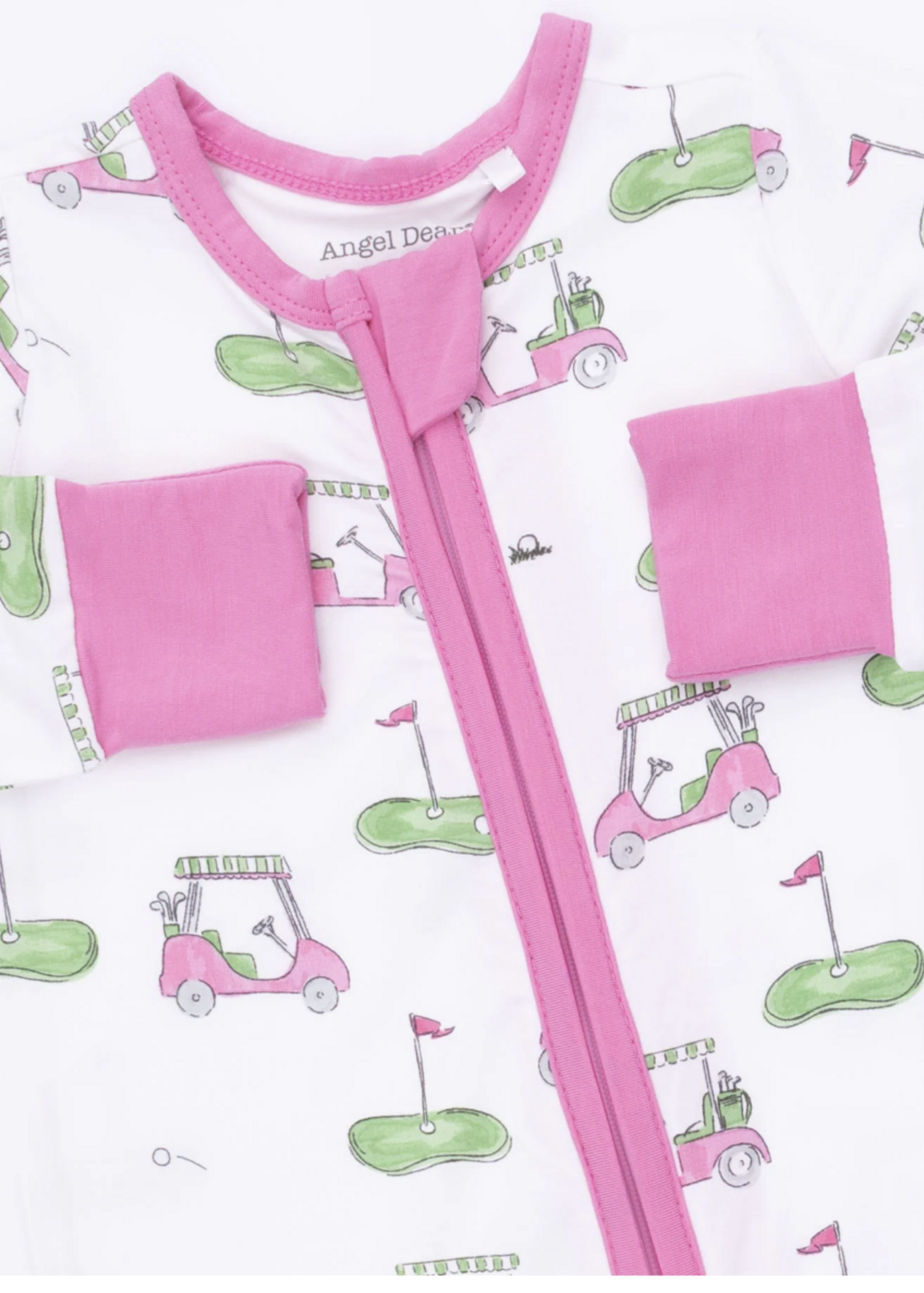 Angel Dear Golf Carts Pink Convertible Romper