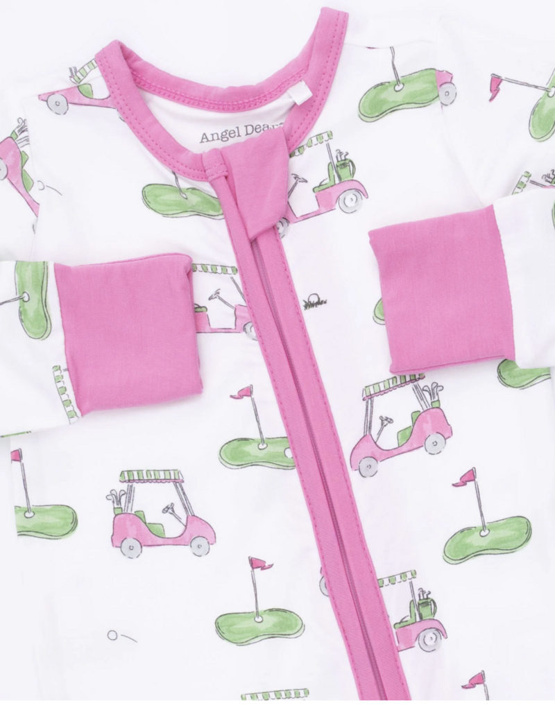 Angel Dear Golf Carts Pink Convertible Romper