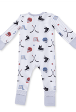 Angel Dear Hockey Stripe Convertible Romper