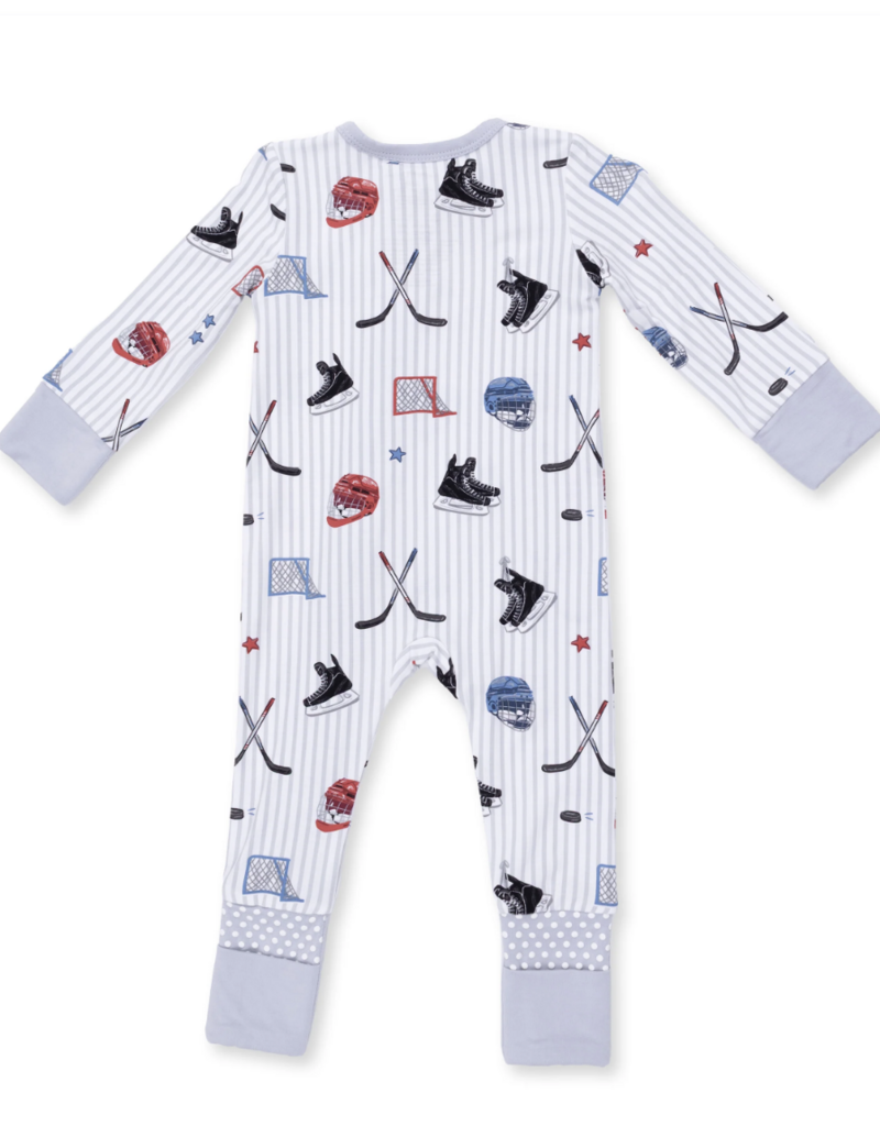 Angel Dear Hockey Stripe Convertible Romper