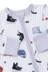 Angel Dear Hockey Stripe Convertible Romper
