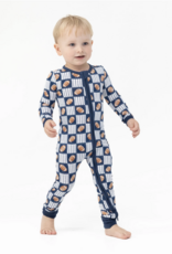 Angel Dear Football Patchwork Convertible Romper