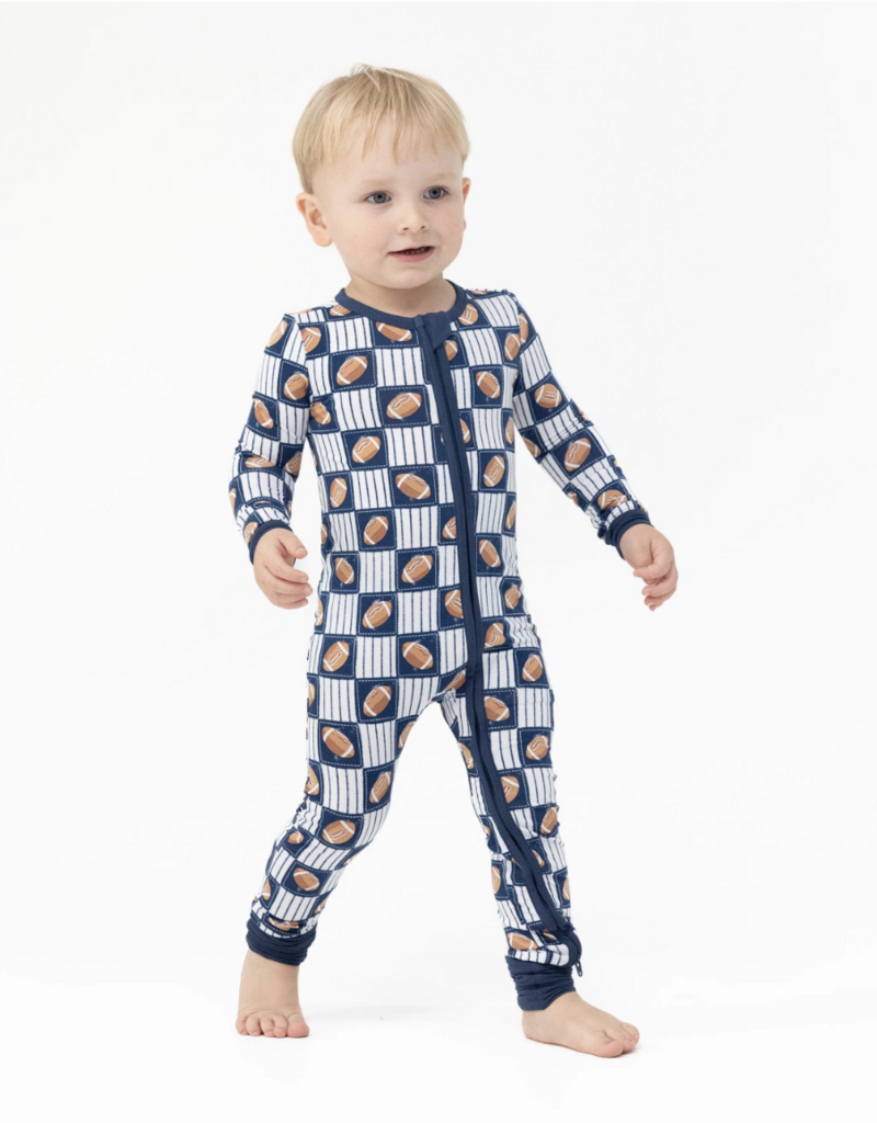 Angel Dear Football Patchwork Convertible Romper