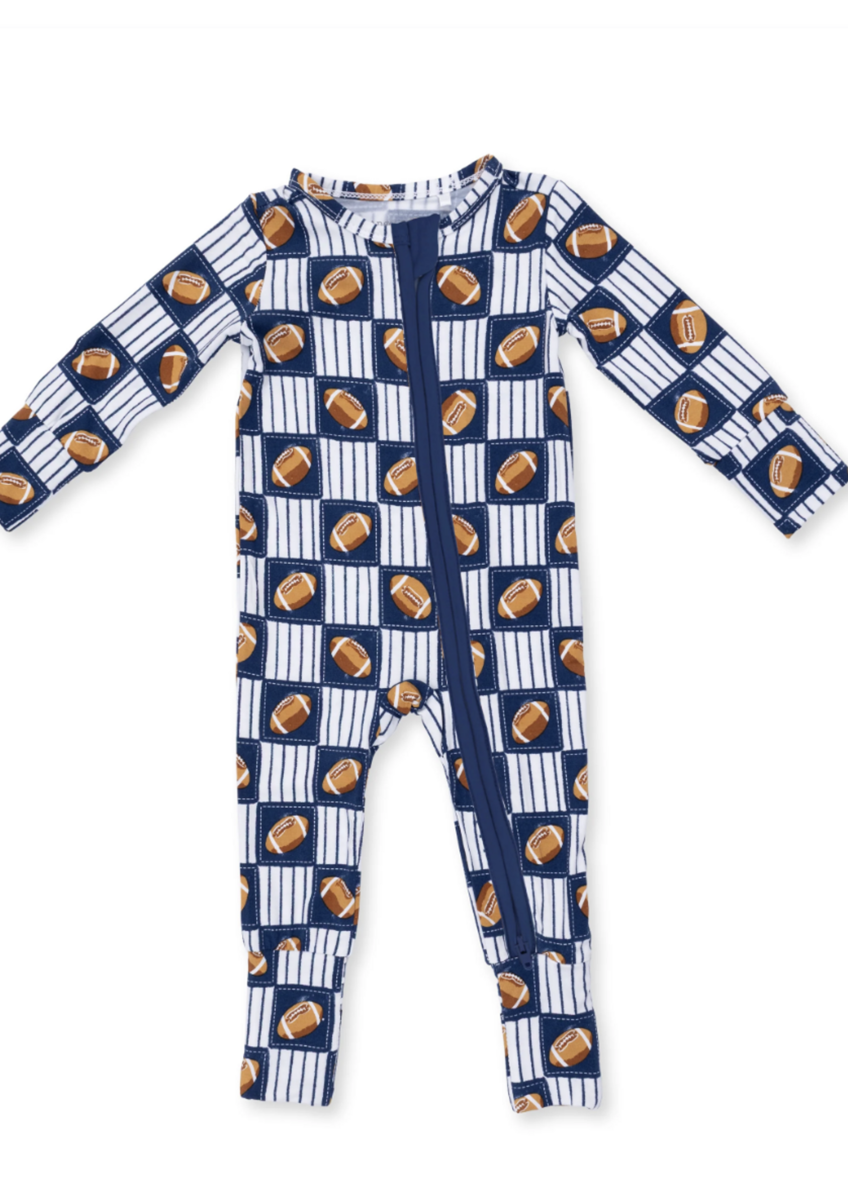 Angel Dear Football Patchwork Convertible Romper
