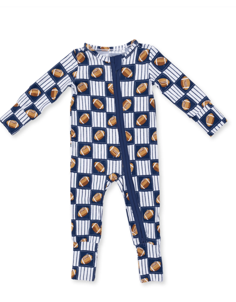 Angel Dear Football Patchwork Convertible Romper