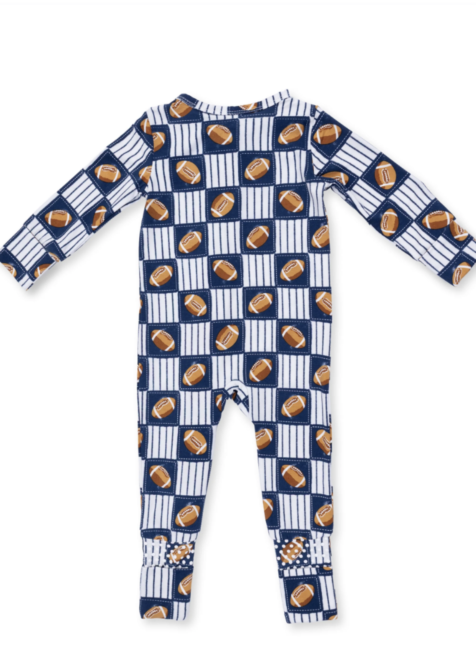 Angel Dear Football Patchwork Convertible Romper