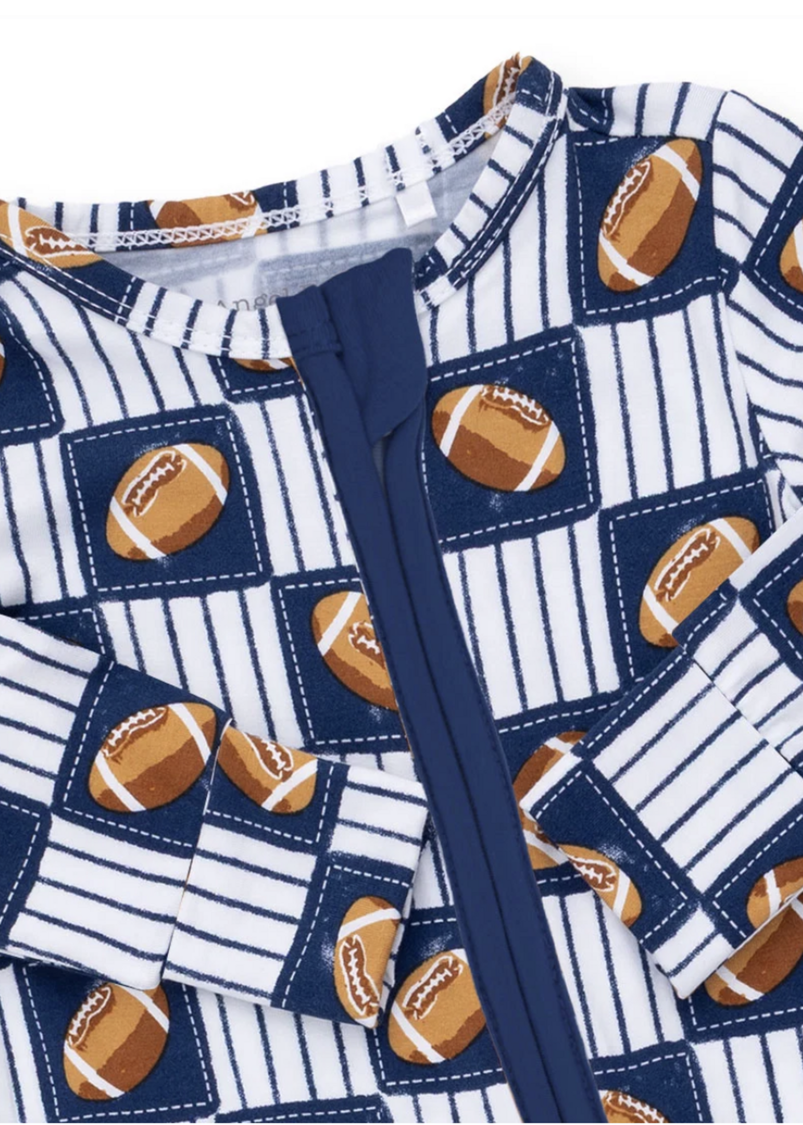 Angel Dear Football Patchwork Convertible Romper