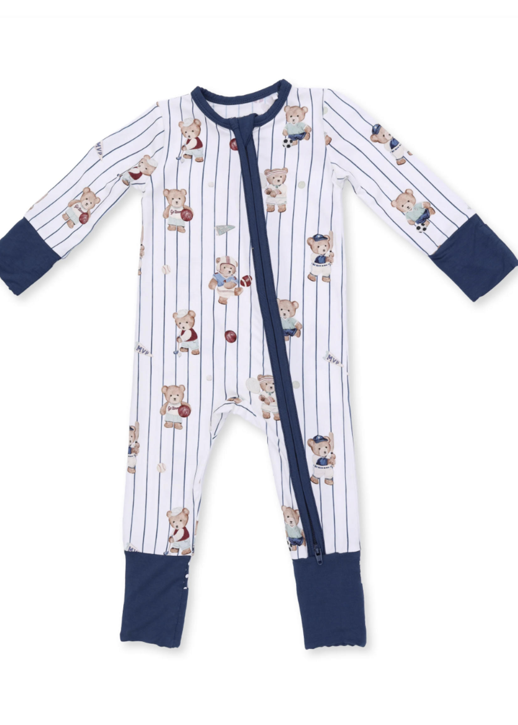 Angel Dear Mixed Sports Bears Convertible Romper
