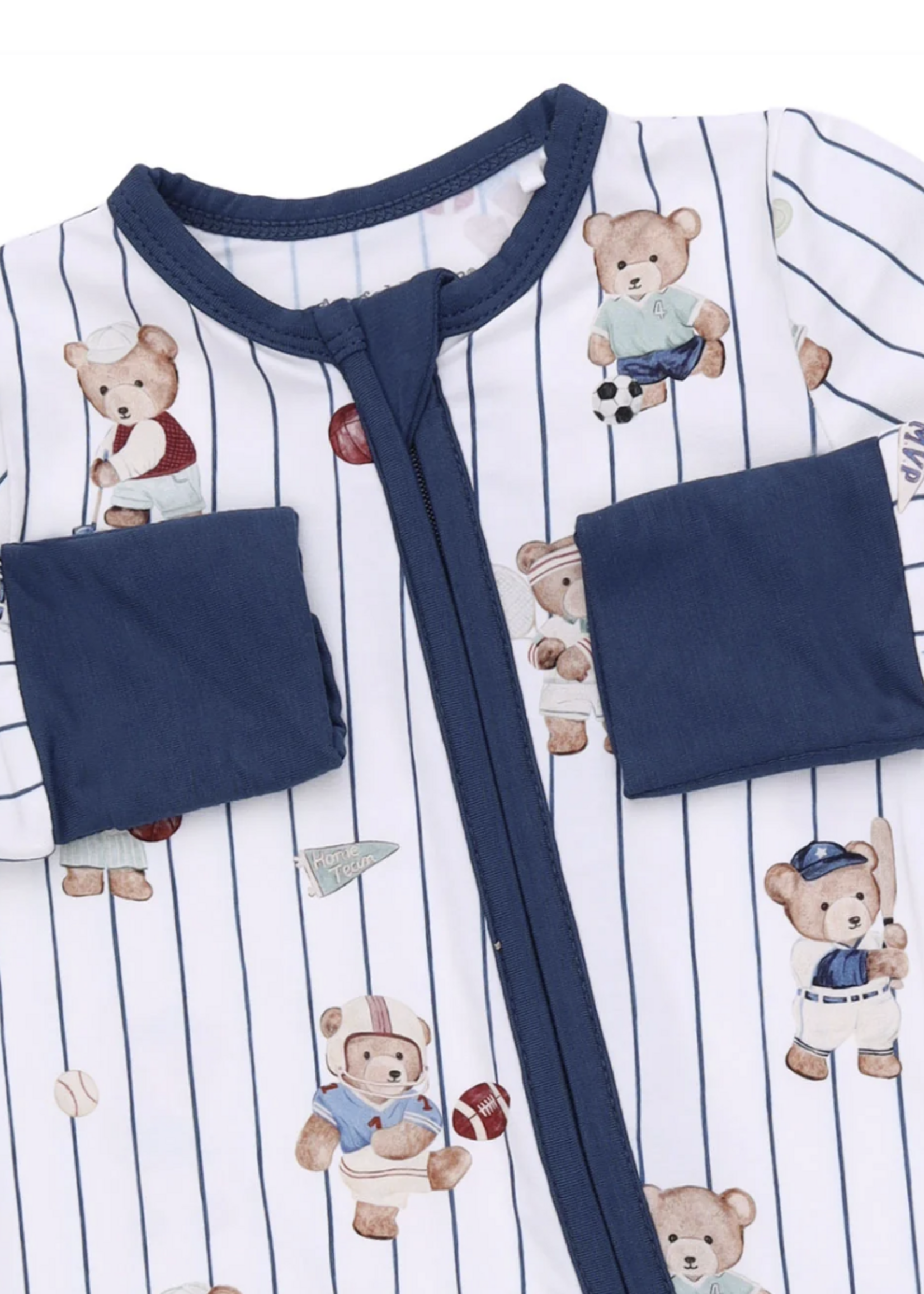 Angel Dear Mixed Sports Bears Convertible Romper