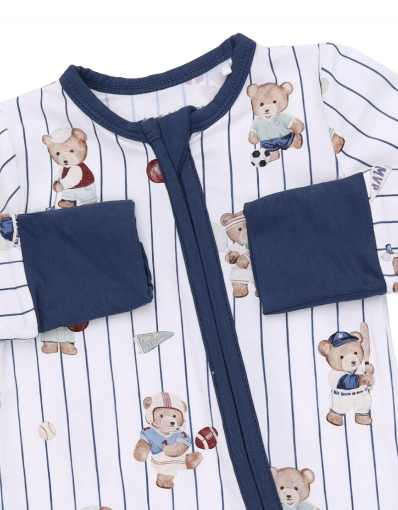Angel Dear Mixed Sports Bears Convertible Romper
