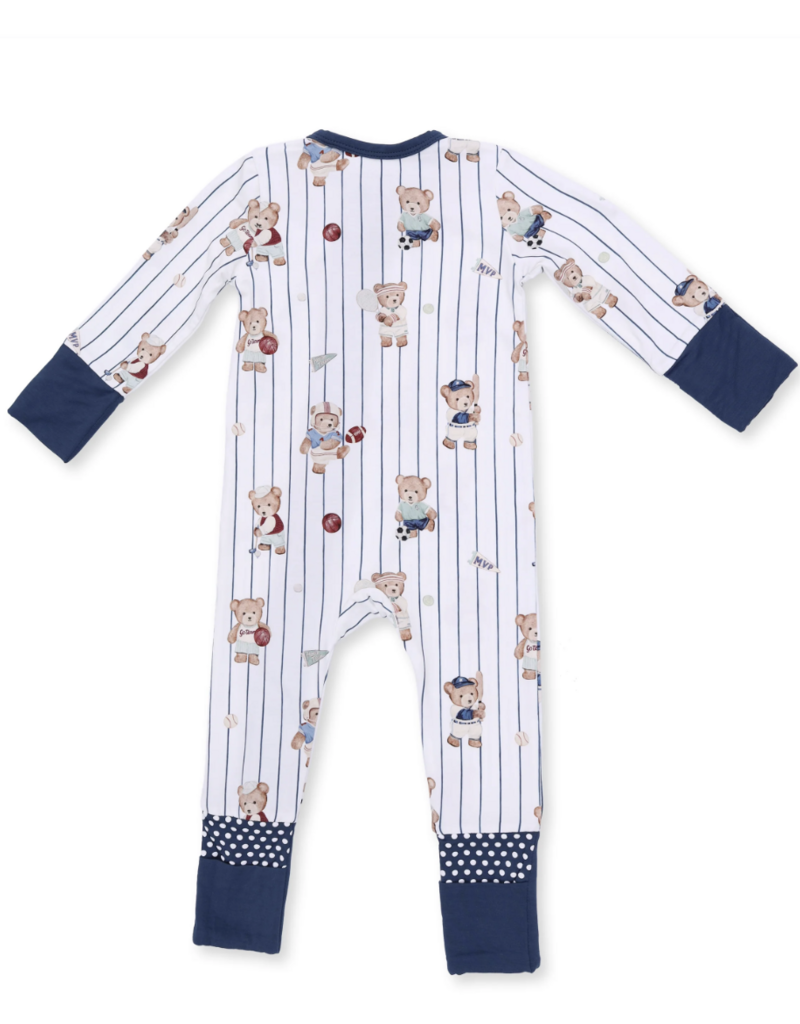 Angel Dear Mixed Sports Bears Convertible Romper