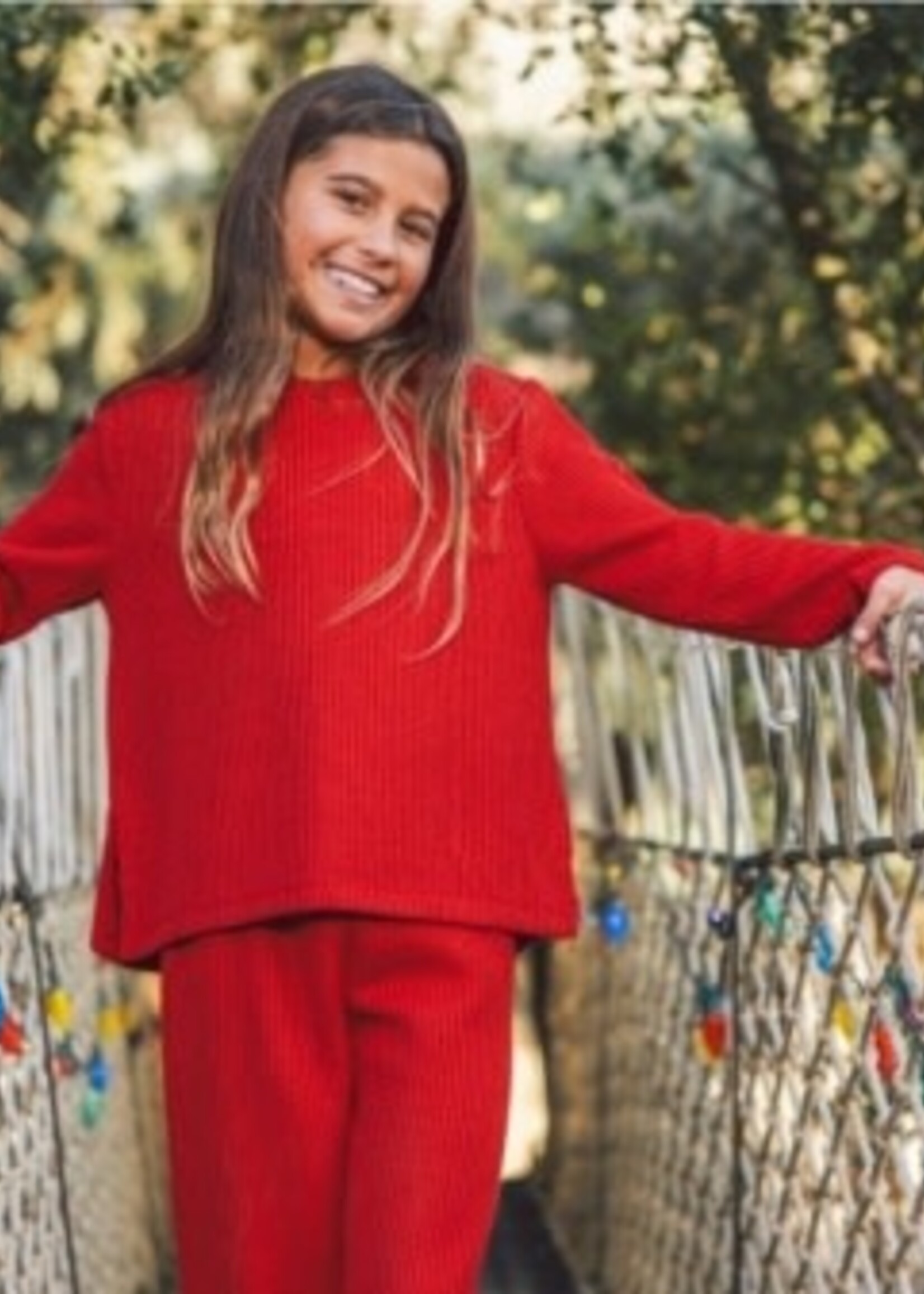 Feather 4 Arrow WOODLAND SWEATER KNIT SET RED VELVET