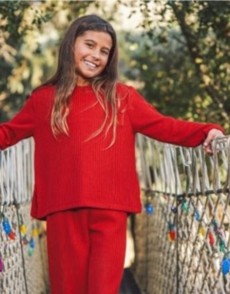 Feather 4 Arrow WOODLAND SWEATER KNIT SET RED VELVET