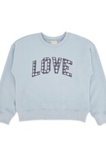 Feather 4 Arrow LOVE SWEATSHIRT CLOUDY BLUE