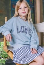 Feather 4 Arrow LOVE SWEATSHIRT CLOUDY BLUE
