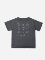 Rylee + Cru LLC RAW EDGE TEE LETS GO CAMPING MIDNIGHT