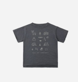 Rylee + Cru LLC RAW EDGE TEE LETS GO CAMPING MIDNIGHT
