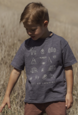 Rylee + Cru LLC RAW EDGE TEE LETS GO CAMPING MIDNIGHT