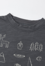 Rylee + Cru LLC RAW EDGE TEE LETS GO CAMPING MIDNIGHT