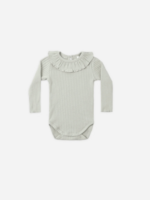 Rylee + Cru LLC RUFFLE COLLAR BODYSUIT SAGE