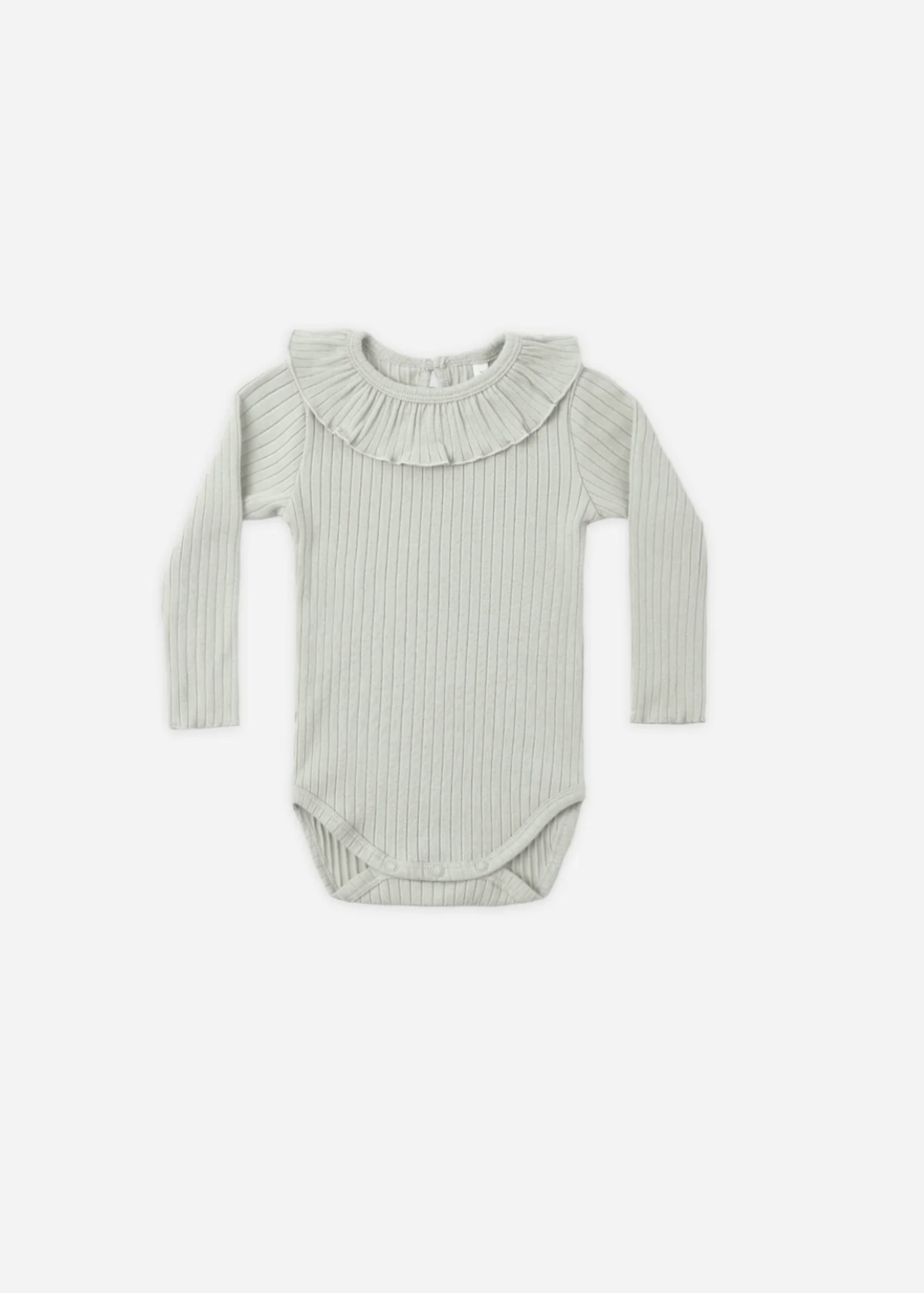 Rylee + Cru LLC RUFFLE COLLAR BODYSUIT SAGE