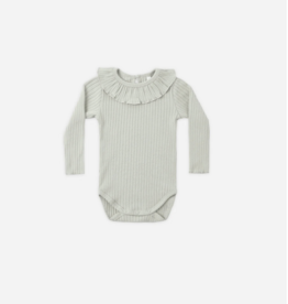Rylee + Cru LLC RUFFLE COLLAR BODYSUIT SAGE