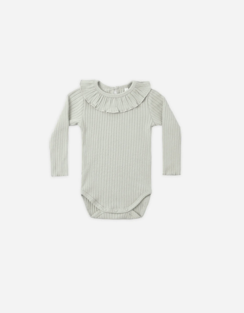 Rylee + Cru LLC RUFFLE COLLAR BODYSUIT SAGE