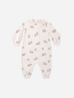 Rylee + Cru LLC RAGLAN JUMPSUIT OWLS PETAL