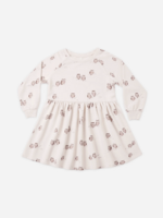 Rylee + Cru LLC RAGLAN DRESS OWLS PETAL