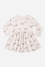 Rylee + Cru LLC RAGLAN DRESS OWLS PETAL