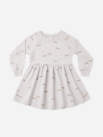 Rylee + Cru LLC RAGLAN DRESS FOXES FOG