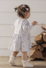 Rylee + Cru LLC RAGLAN DRESS FOXES FOG