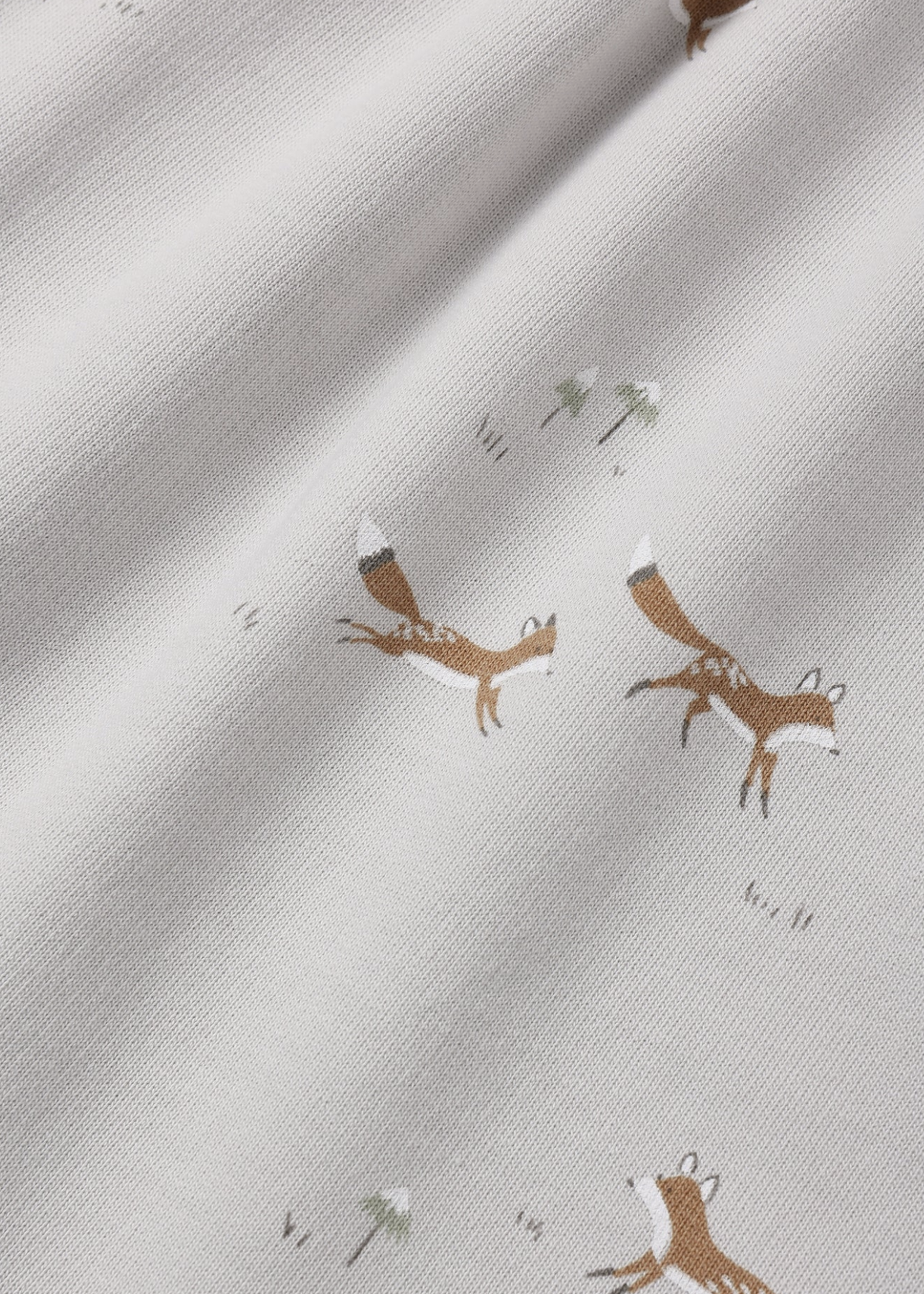 Rylee + Cru LLC RAGLAN DRESS FOXES FOG
