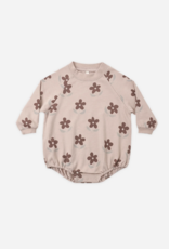 Rylee + Cru LLC CREW NECK ROMPER DAISY ROSEWOOD
