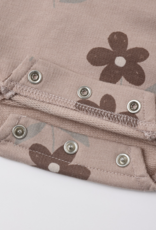 Rylee + Cru LLC CREW NECK ROMPER DAISY ROSEWOOD