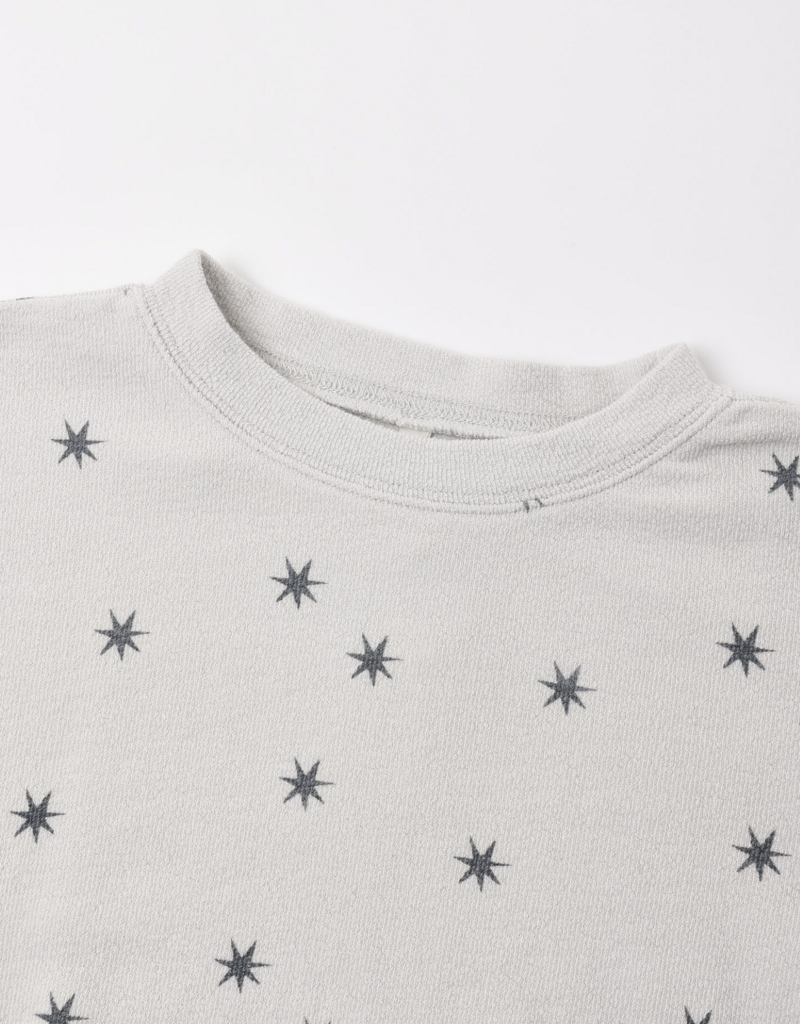 Rylee + Cru LLC SPONGEY KNIT SET STARS FOG