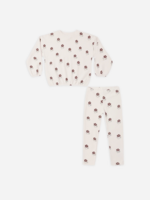Rylee + Cru LLC SPONGEY KNIT SET PETAL DAISY PETAL