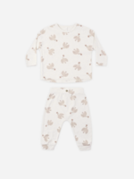 Rylee + Cru LLC LONG SLEEVE TEE + PANT SET SPARROWS NATURAL