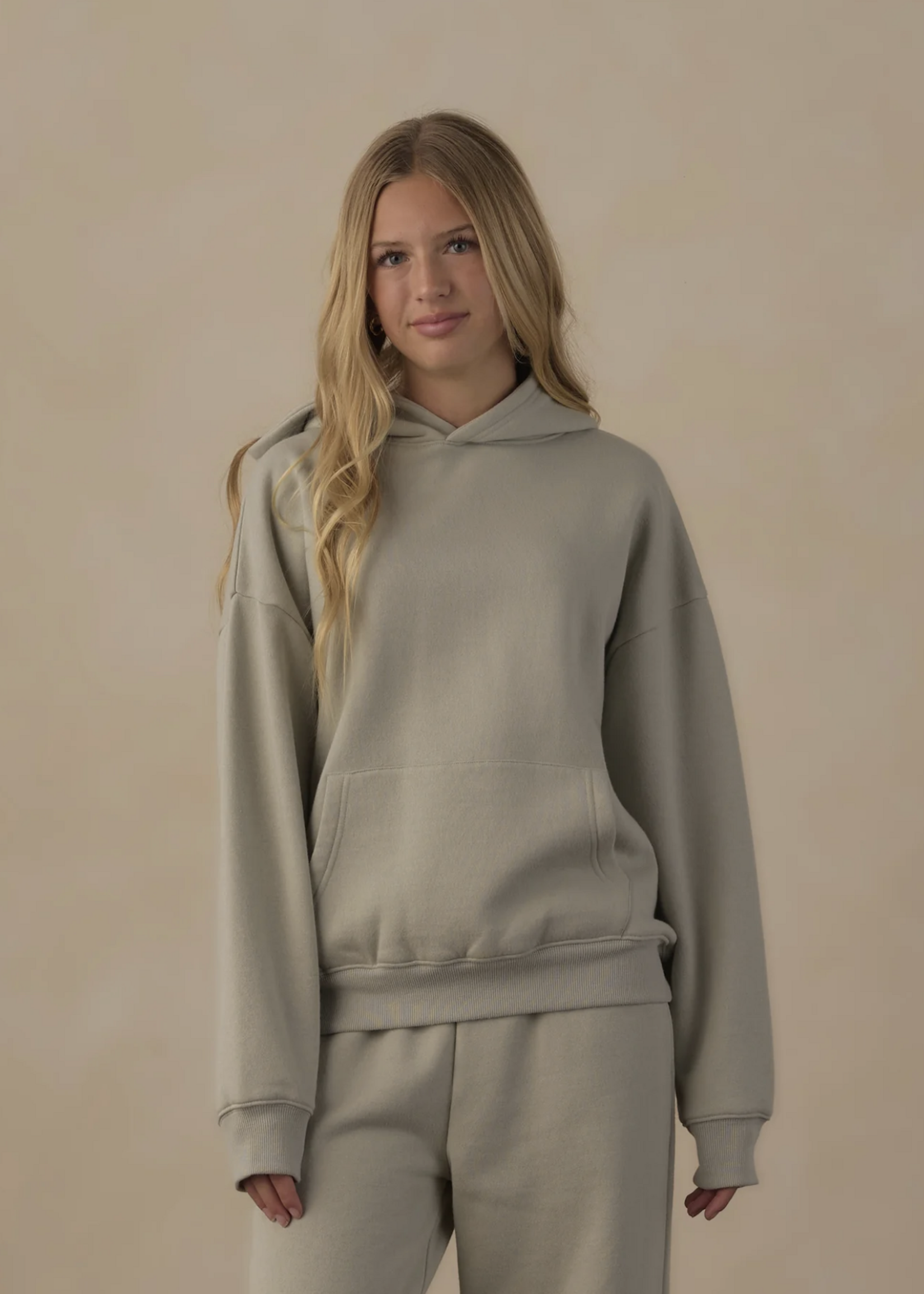 Rylee + Cru LLC TEEN RELAXED HOODIE SAGE