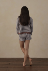 Rylee + Cru LLC TEEN SWEAT SHORT MIDNIGHT STRIPE
