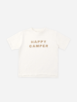 Rylee + Cru LLC RAW EDGE TEE HAPPY CAMPER NATURAL