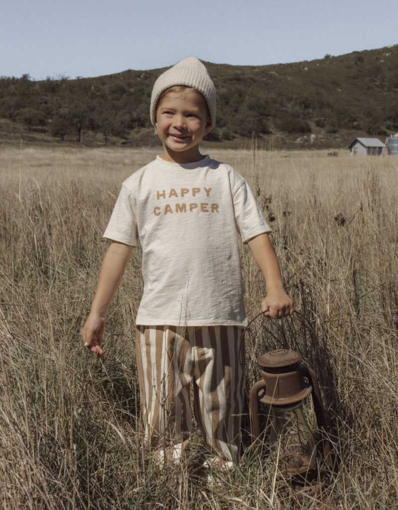 Rylee + Cru LLC RAW EDGE TEE HAPPY CAMPER NATURAL
