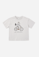 Rylee + Cru LLC RELAXED TEE LETS ADVENTURE FOG