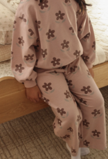 Rylee + Cru LLC TRACK PANT DAISY ROSEWOOD