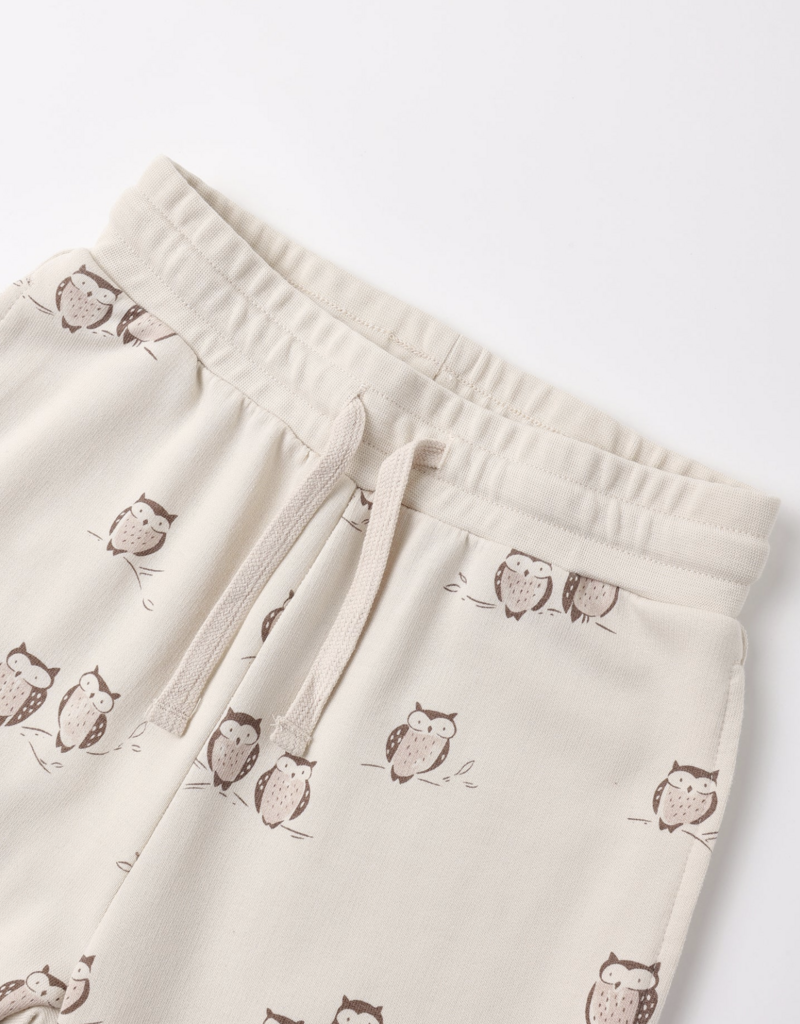 Rylee + Cru LLC JOGGER SWEATPANT OWLS PETAL